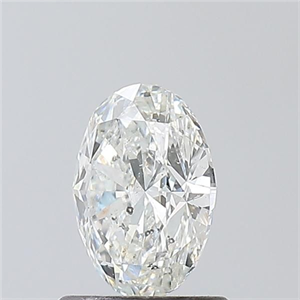 Foto Diamante Natural 0.80 quilates, Ovalado , Color F, claridad SI2 y certificado GIA de