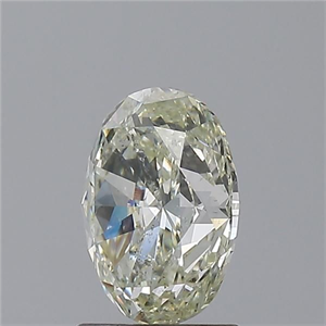 Foto Diamante Natural 1.50 quilates, Ovalado , Color K, claridad SI2 y certificado GIA de