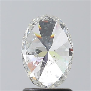 Picture of Natural Diamond 1.30 Carats, Oval with  Cut, H Color, I1 Clarity and Certified by GIA