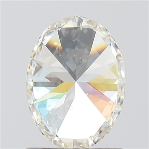 Foto Diamante Natural 1.00 quilates, Ovalado , Color J, claridad SI2 y certificado GIA de