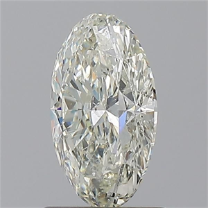 Foto Diamante Natural 1.01 quilates, Ovalado , Color K, claridad SI2 y certificado GIA de