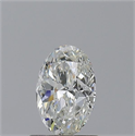 Natural Diamond 0.91 Carats, Oval with  Cut, H Color, SI1 Clarity and Certified by GIA