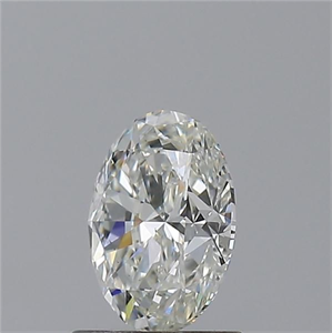 Picture of Natural Diamond 0.91 Carats, Oval with  Cut, H Color, SI1 Clarity and Certified by GIA