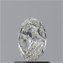 Natural Diamond 0.90 Carats, Oval with  Cut, I Color, SI2 Clarity and Certified by GIA