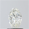 Natural Diamond 0.90 Carats, Oval with  Cut, H Color, VS2 Clarity and Certified by GIA