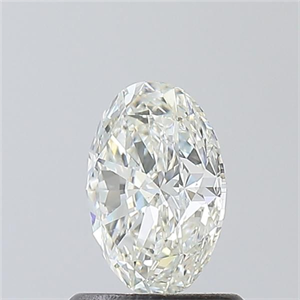 Picture of Natural Diamond 0.90 Carats, Oval with  Cut, H Color, VS2 Clarity and Certified by GIA