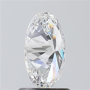 Picture of Natural Diamond 0.95 Carats, Oval with  Cut, F Color, I1 Clarity and Certified by GIA