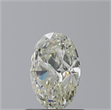 Diamante Natural 0.82 quilates, Ovalado , Color K, claridad SI1 y certificado GIA