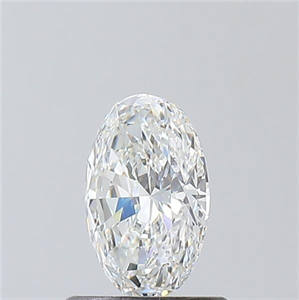 Foto Diamante Natural 0.70 quilates, Ovalado , Color G, claridad VVS2 y certificado GIA de