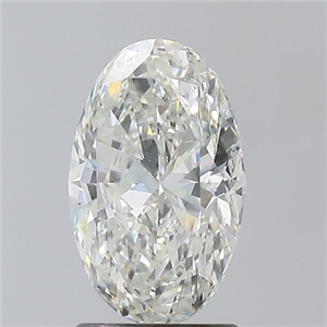 Picture of Natural Diamond 1.70 Carats, Oval with  Cut, J Color, SI2 Clarity and Certified by GIA