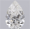 Natural Diamond 0.50 Carats, Pear with  Cut, H Color, VS1 Clarity and Certified by GIA