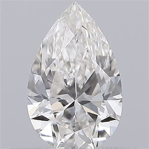 Picture of Natural Diamond 0.50 Carats, Pear with  Cut, H Color, VS1 Clarity and Certified by GIA