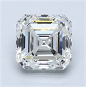 Diamante Natural 1.80 quilates, Asscher , Color H, claridad VVS2 y certificado GIA