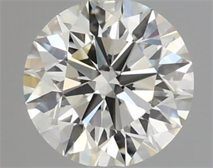 Picture of Natural Diamond 0.52 Carats, Round with Excellent Cut, L Color, VS1 Clarity and Certified by GIA