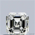 Natural Diamond 0.51 Carats, Asscher with  Cut, M Color, VVS2 Clarity and Certified by GIA