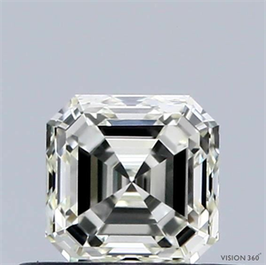 Picture of Natural Diamond 0.51 Carats, Asscher with  Cut, M Color, VVS2 Clarity and Certified by GIA