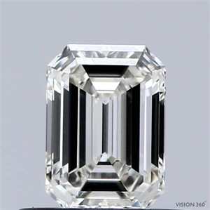 Picture of Natural Diamond 0.51 Carats, Emerald with  Cut, J Color, VS1 Clarity and Certified by GIA