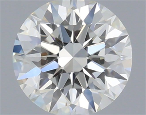 Picture of Natural Diamond 0.40 Carats, Round with Excellent Cut, H Color, VVS1 Clarity and Certified by GIA