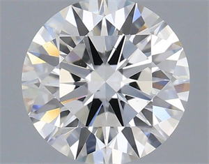 Picture of Natural Diamond 0.52 Carats, Round with Excellent Cut, H Color, VS2 Clarity and Certified by GIA