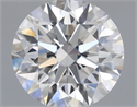 Natural Diamond 0.58 Carats, Round with Excellent Cut, F Color, SI1 Clarity and Certified by GIA