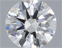 Natural Diamond 0.40 Carats, Round with Excellent Cut, H Color, VVS1 Clarity and Certified by GIA