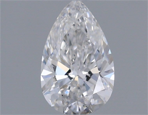 Picture of Natural Diamond 0.41 Carats, Pear with  Cut, E Color, VVS2 Clarity and Certified by GIA