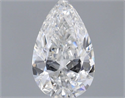 Natural Diamond 0.44 Carats, Pear with  Cut, E Color, VVS2 Clarity and Certified by GIA
