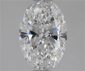 Picture of Natural Diamond 1.01 Carats, Oval with  Cut, D Color, SI2 Clarity and Certified by GIA