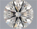 Natural Diamond 0.60 Carats, Round with Excellent Cut, L Color, VVS2 Clarity and Certified by GIA
