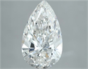 Natural Diamond 3.01 Carats, Pear with  Cut, H Color, VS2 Clarity and Certified by GIA