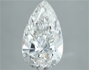 Picture of Natural Diamond 3.01 Carats, Pear with  Cut, H Color, VS2 Clarity and Certified by GIA