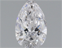 Natural Diamond 0.43 Carats, Pear with  Cut, D Color, SI1 Clarity and Certified by GIA