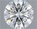 Natural Diamond 1.02 Carats, Round with Excellent Cut, H Color, SI1 Clarity and Certified by GIA
