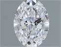 Natural Diamond 0.46 Carats, Oval with  Cut, D Color, VS2 Clarity and Certified by GIA