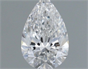 Natural Diamond 0.40 Carats, Pear with  Cut, D Color, VVS1 Clarity and Certified by GIA