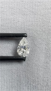 Picture of Natural Diamond 0.87 Carats, Pear with  Cut, G Color, I1 Clarity and Certified by GIA