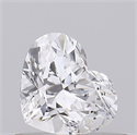 Natural Diamond 0.41 Carats, Heart with  Cut, D Color, SI2 Clarity and Certified by GIA
