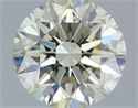 Natural Diamond 1.01 Carats, Round with Excellent Cut, L Color, VS2 Clarity and Certified by IGI