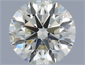 Natural Diamond 0.44 Carats, Round with Excellent Cut, K Color, VS2 Clarity and Certified by IGI
