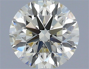 Picture of Natural Diamond 0.44 Carats, Round with Excellent Cut, K Color, VS2 Clarity and Certified by IGI