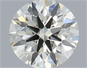 Natural Diamond 0.42 Carats, Round with Excellent Cut, K Color, VS2 Clarity and Certified by IGI