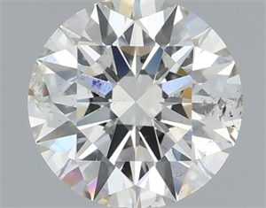 Picture of Natural Diamond 0.72 Carats, Round with Excellent Cut, H Color, SI2 Clarity and Certified by IGI