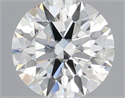 Natural Diamond 0.42 Carats, Round with Excellent Cut, G Color, SI1 Clarity and Certified by IGI