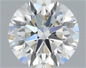 Natural Diamond 0.41 Carats, Round with Excellent Cut, H Color, SI1 Clarity and Certified by IGI