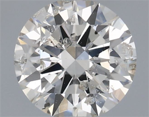 Picture of Natural Diamond 0.40 Carats, Round with Excellent Cut, H Color, SI2 Clarity and Certified by IGI