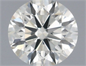 Natural Diamond 0.40 Carats, Round with Excellent Cut, J Color, VVS2 Clarity and Certified by IGI