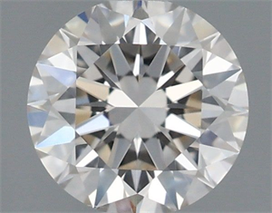 Picture of Natural Diamond 0.44 Carats, Round with Excellent Cut, J Color, VS1 Clarity and Certified by IGI