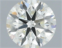 Natural Diamond 0.40 Carats, Round with Excellent Cut, J Color, VS1 Clarity and Certified by IGI