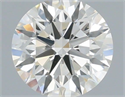 Natural Diamond 0.40 Carats, Round with Excellent Cut, J Color, VS1 Clarity and Certified by IGI