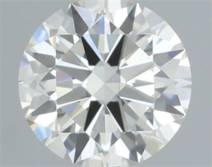 Picture of Natural Diamond 0.41 Carats, Round with Excellent Cut, J Color, VS1 Clarity and Certified by IGI